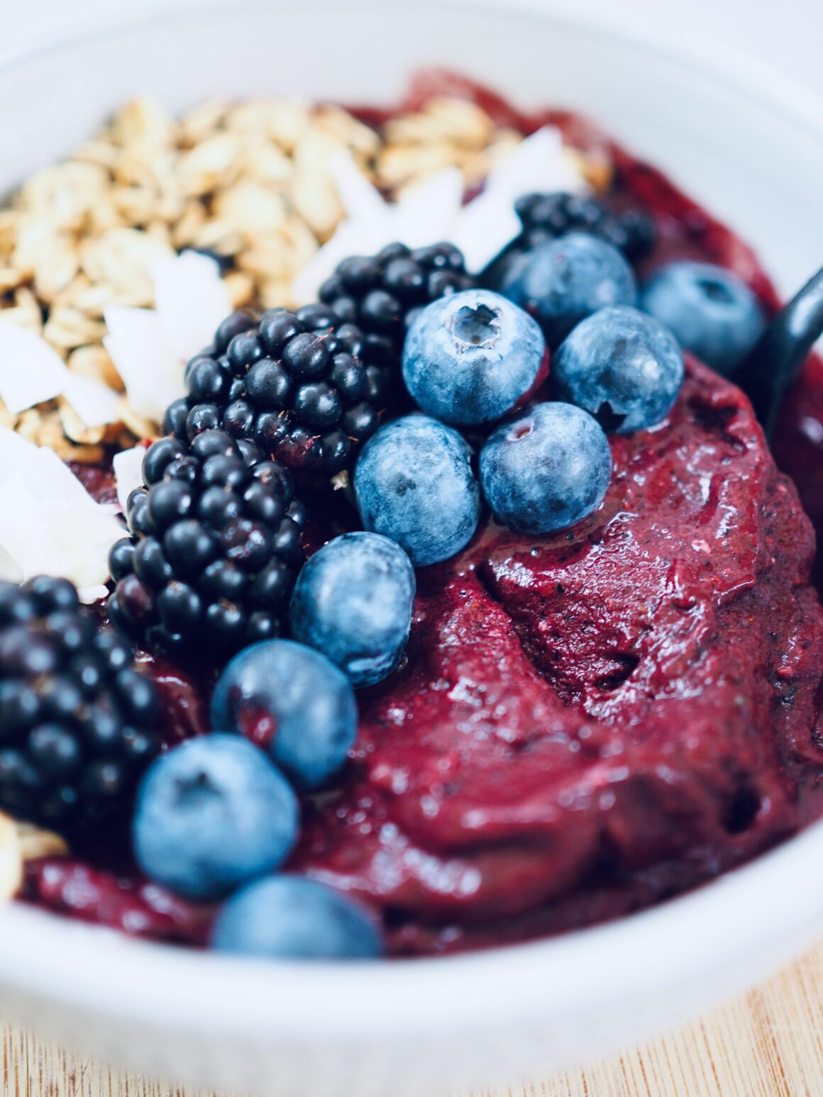 Blåbärsbowl nicecream