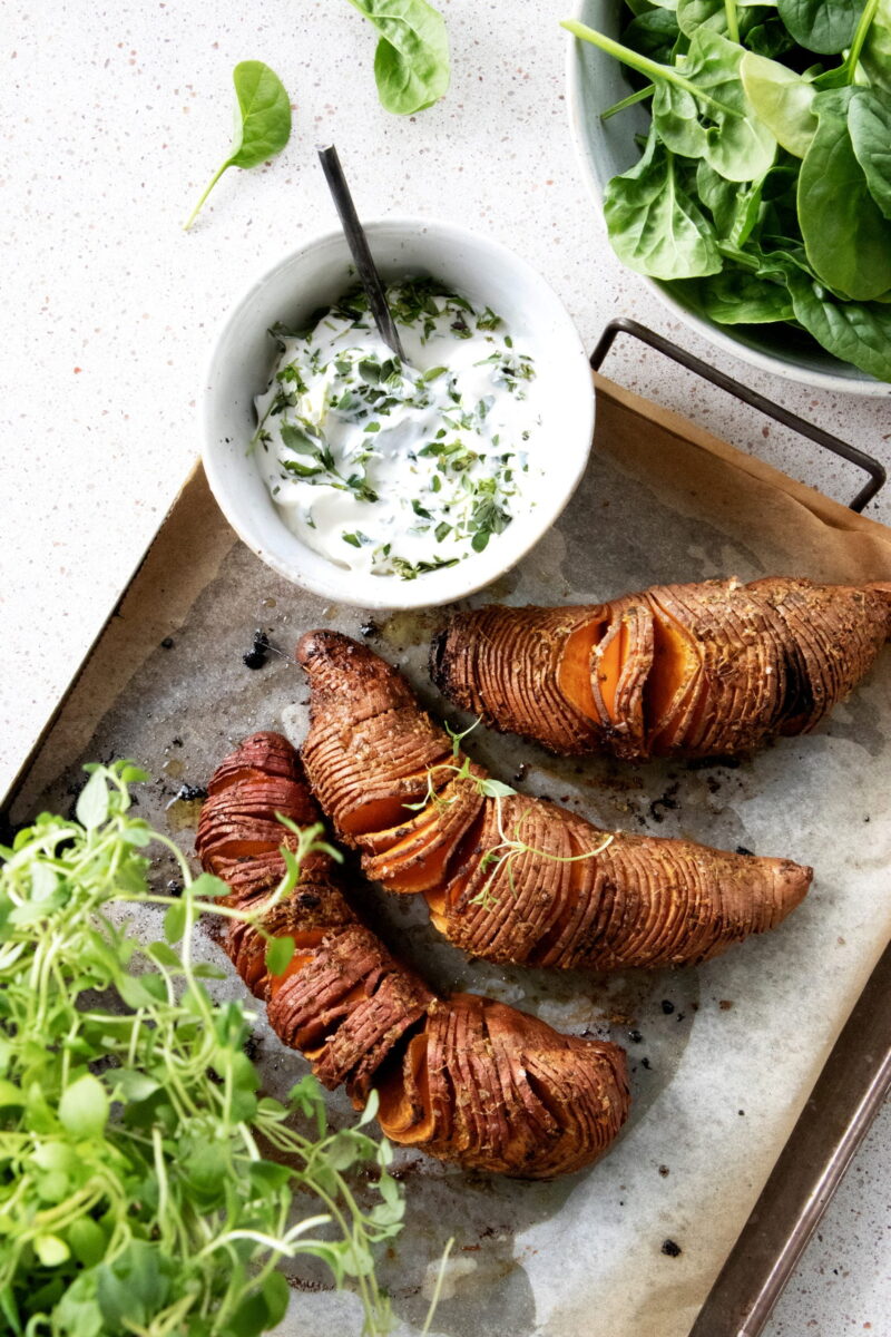 Ugnsbakad sötpotatis